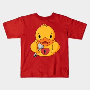 Key To My Heart Rubber Duck Kids T-Shirt